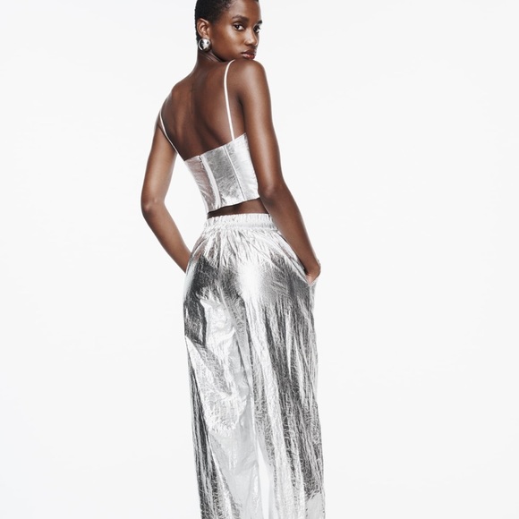 ZARA Silver pant - Picture 1 of 4